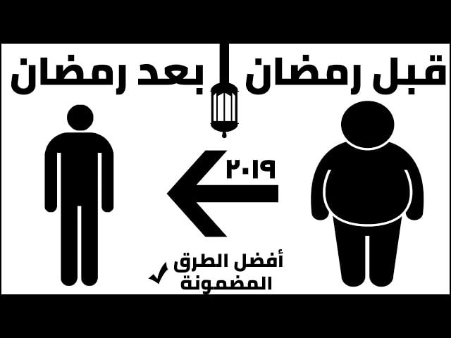 التخسيس و خسارة الوزن و الريجيم في رمضان و افضل نصائح التغذية في رمضان قبل العيد