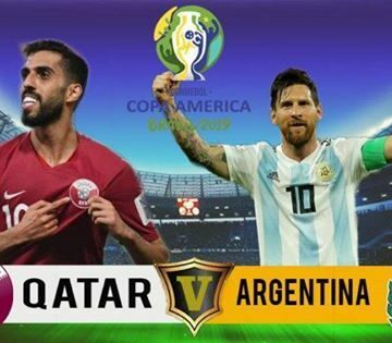 مباراة قطر والارجنتين الان في بطولة كوبا امريكا 2019 اليوم والقنوات الناقلة للمباراة