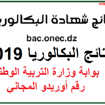 الان نتائج البكالوريا 2019 الجزائر موقع الديوان الوطني للإمتحانات والمسابقات