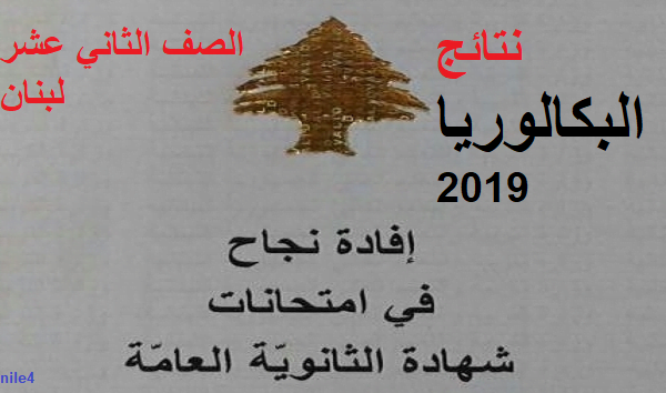 نتائج بكالوريا لبنان 2019 mehe “نتائج الترمينال” الصف الثاني عشر عبر موقع وزارة التربية اللبنانية برقم الترشيح