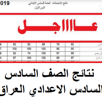 رابط ولوج نتائج السادس الاعدادي العراق results-iqا| نتائج ستة اعدادي عبر موقع النجاح anajaah