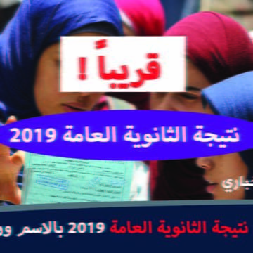 نتيجة الثانوية العامة 2019 thanwya جميع المحافظات برقم الجلوس عبر موقع وزارة التربية والتعليم ونتيجتك