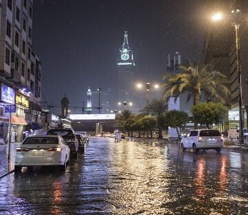 أمطار رعدية تستقبل وصول حجاج بيت الله الحرام في السعودية