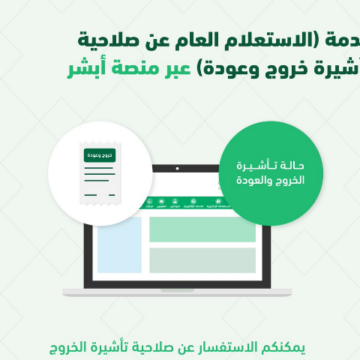 رابط وخطوات الاستعلام عن تأشيرة خروج وعودة عبر بوابة مقيم للخدمات الإلكترونية