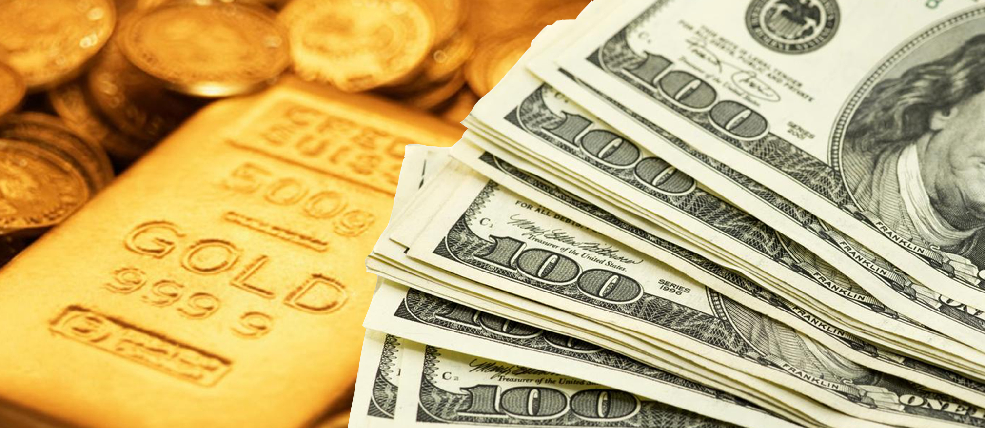 علاقة انخفاض سعر الدولار الأمريكي بأسعار الذهب والمعادن