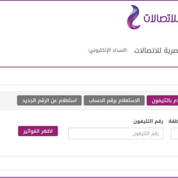 خطوات الاستعلام عن قيمة فاتورة التليفون الأرضي لشهر يناير 2020 عبر موقع الشركة المصرية للاتصالات
