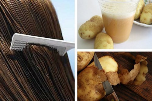 طريقة استخدام عصير البطاطس في إطالة الشعر ومنع تساقطه