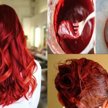 طريقة صبغ الشعر للون الأحمر بالنشا غير مكلف ويدوم لفترة طويلة
