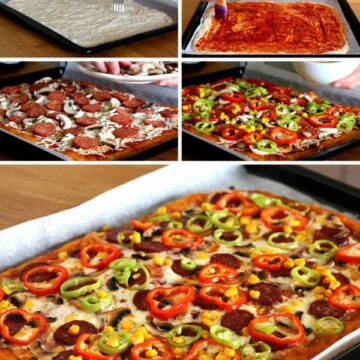 طريقة عمل البيتزا في البيت خطوة بخطوة وبأقل التكاليف والطعم روووعة!