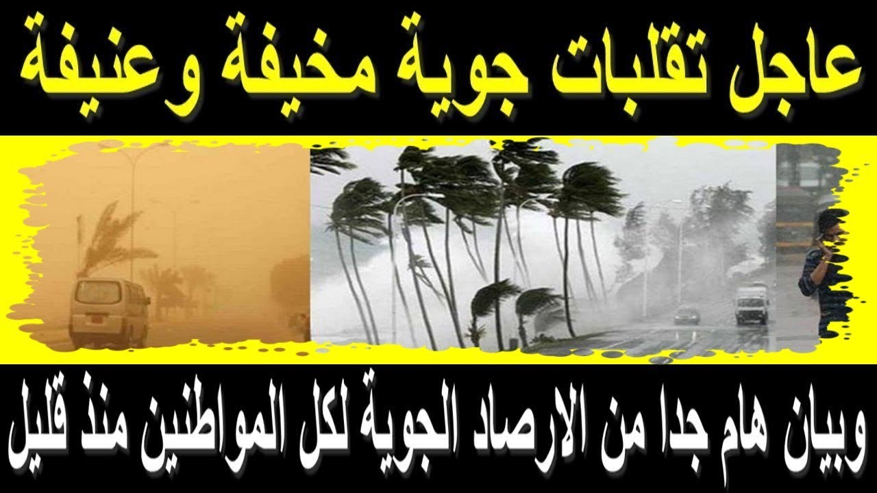 الأرصاد الجوية عاصفة تضرب مصر الأيام المقبلة وتحذيرات شديدة اللهجة للمواطنين