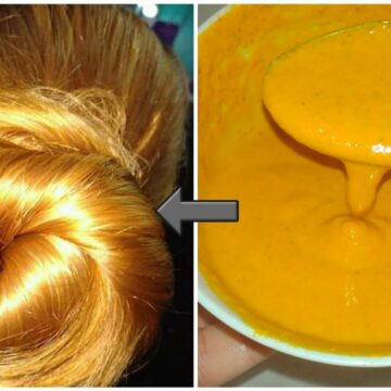 طريقة صبغ الشعر لون أشقر ذهبي لامع بمنتجات طبيعية من مطبخك وبدون أكسجين
