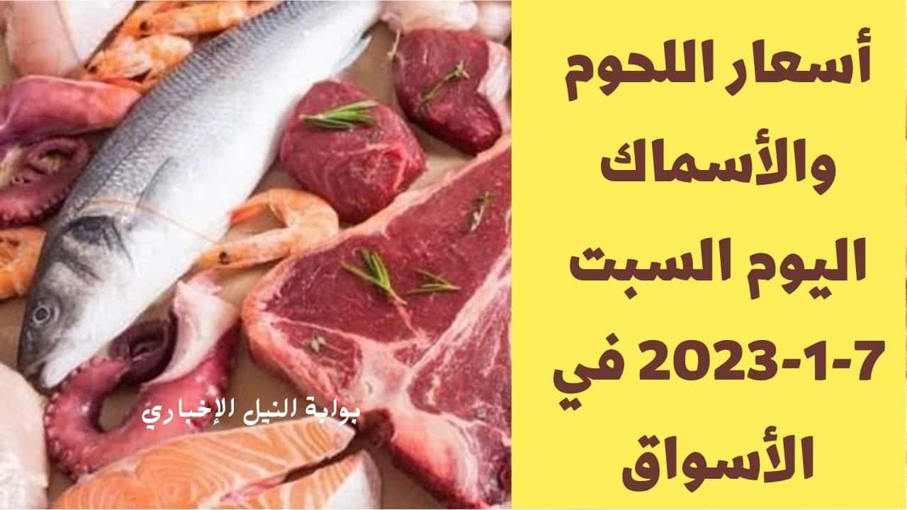 أسعار اللحوم والأسماك اليوم الأحد 8-1-2023 في الأسواق بعد اشتعال الأسعار بسبب الدولار الأمريكي