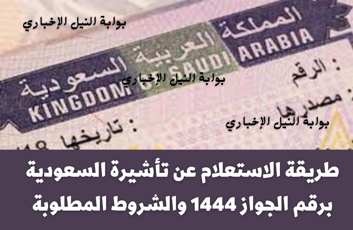 طريقة الاستعلام عن تأشيرة السعودية برقم الجواز 1444 والشروط المطلوبة للحصول على التأشيرة لسفر المملكة