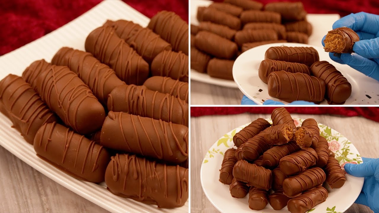 طريقة عمل أصابع البسكويت بالشوكولاتة مقرمشة ولذيذة أحلى من الجاهزة