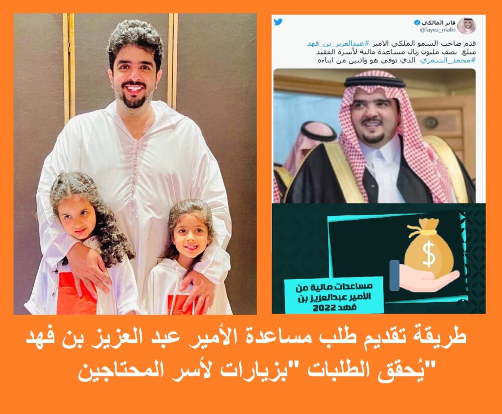 طريقة طلب مساعدات مالية سعودية من مؤسسة عبد العزيز بن فهد