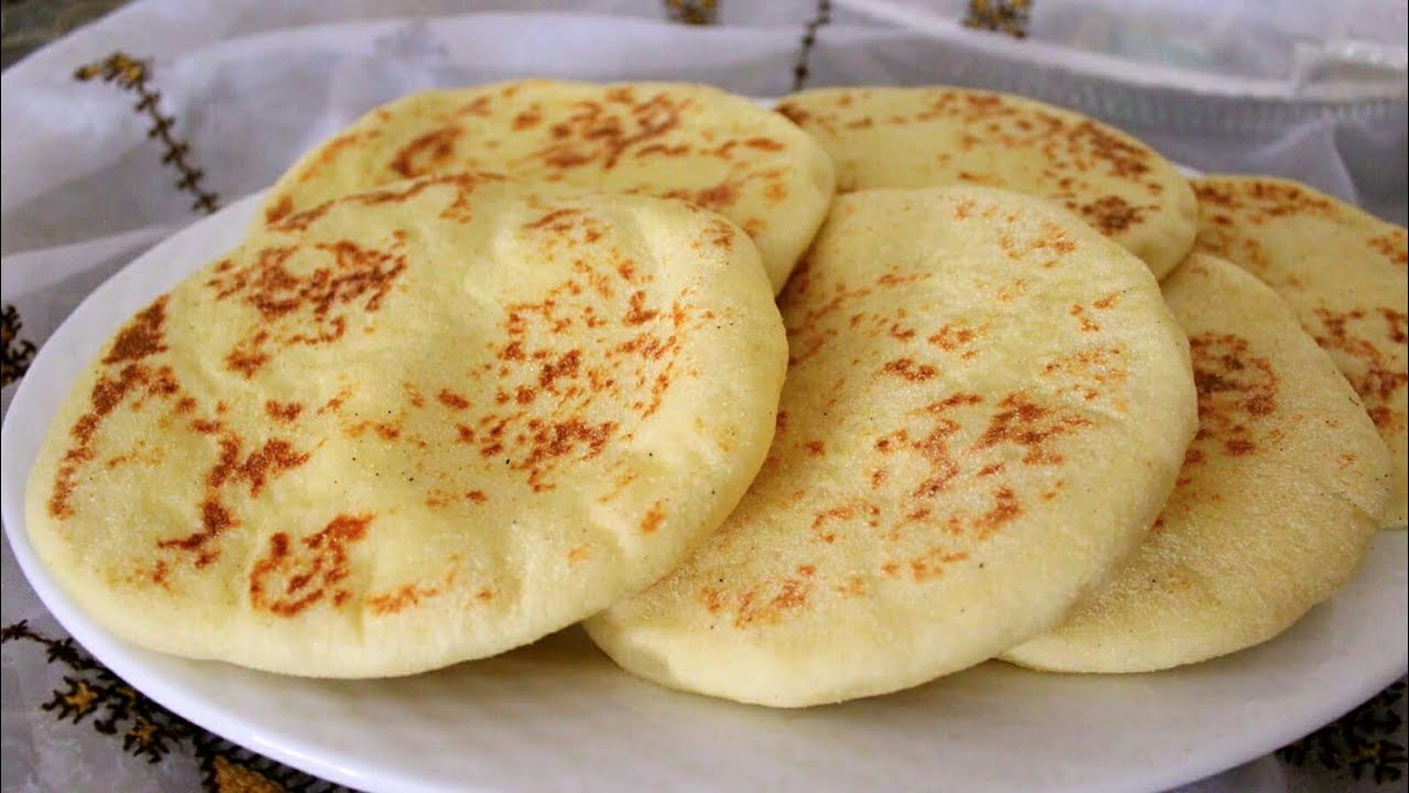 طريقة عمل الخبز التركي بدون فرن سهل ولذيذ وشهي جدًا