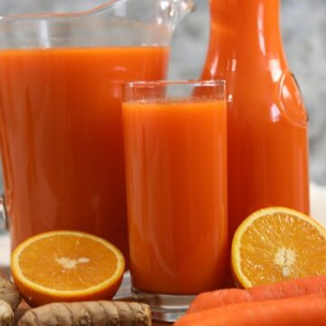 بطريقة سهلة جهزي عصير البرتقال بالجزر الصحي وخاصة في شهر رمضان المبارك