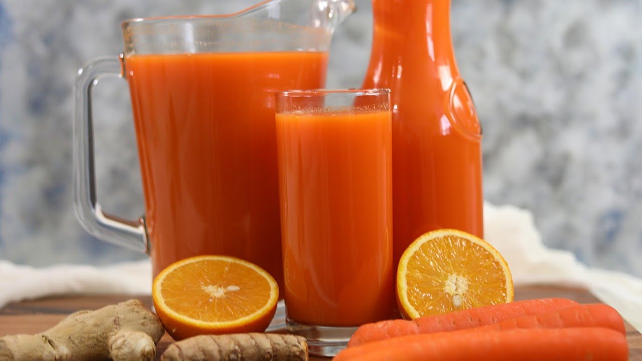 بطريقة سهلة جهزي عصير البرتقال بالجزر الصحي وخاصة في شهر رمضان المبارك