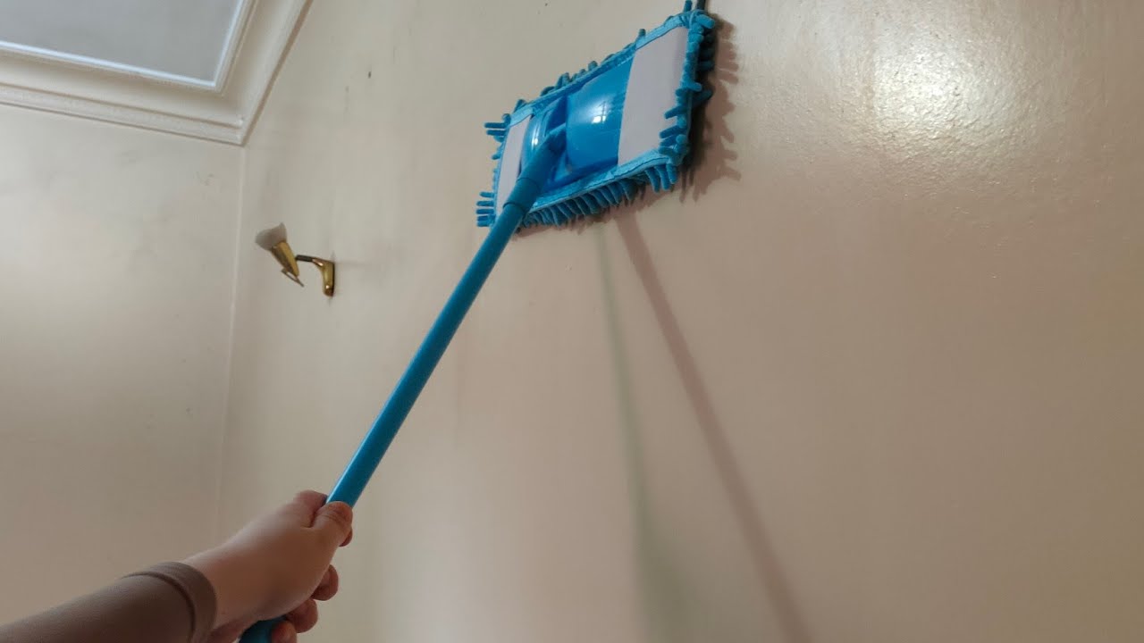 بمسحة واحدة طريقة تنظيف الحوائط والجدران وإزالة الشخابيط والبقع الصعبة بمكون فعال
