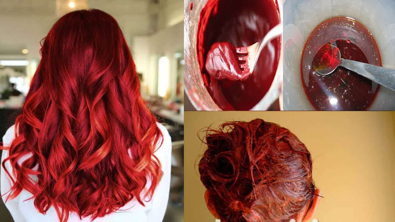 وصفة العيد بدون مواد كيميائية اصبغي شعرك باللون الأحمر الناري الجذاب