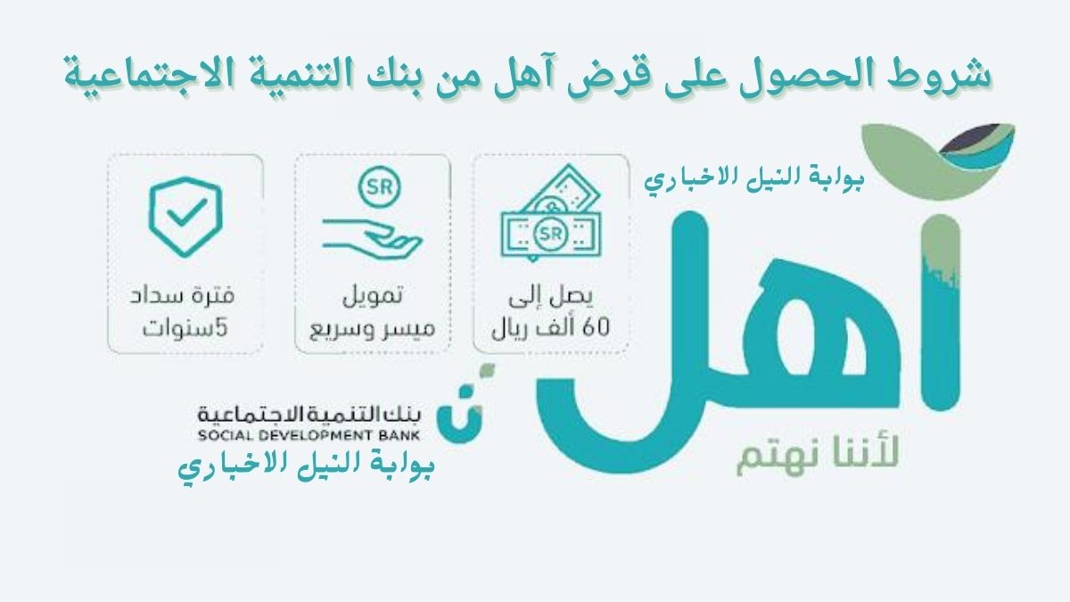 مميزات وشروط الحصول على تمويل أهل من بنك التنمية الاجتماعية السعودي