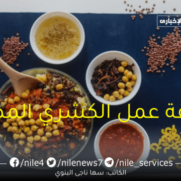 طريقة عمل الكشري المصري في المنزل بمذاق شهي ولذيذ ويشبه الجاهز في أقل من 1/2 ساعة
