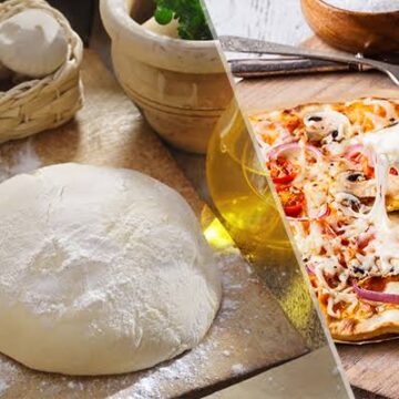 طريقة عمل عجينة البيتزا الهشة الطرية في دقائق