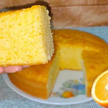 طريقة عمل كيك البرتقال بدون دقيق بمقادير اقتصادية وبطعم هش ولذيذ