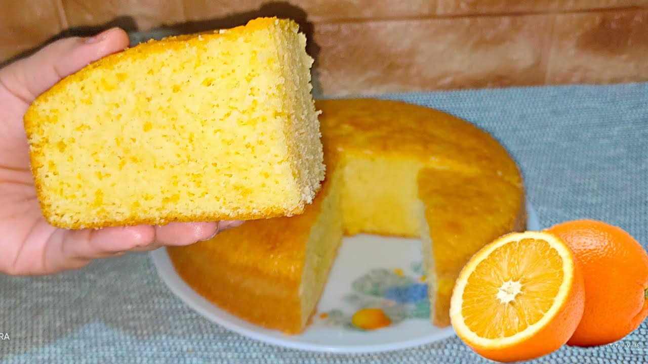 طريقة عمل كيك البرتقال بدون دقيق بمقادير اقتصادية وبطعم هش ولذيذ