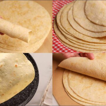 طريقة عمل خبز التورتيلا بمقادير بسيطة وبطعم طري ولذيذ