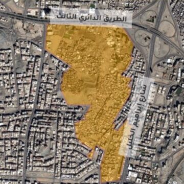 خريطة إزالة أحياء مدينة جده 1444 في المملكة العربية السعودية