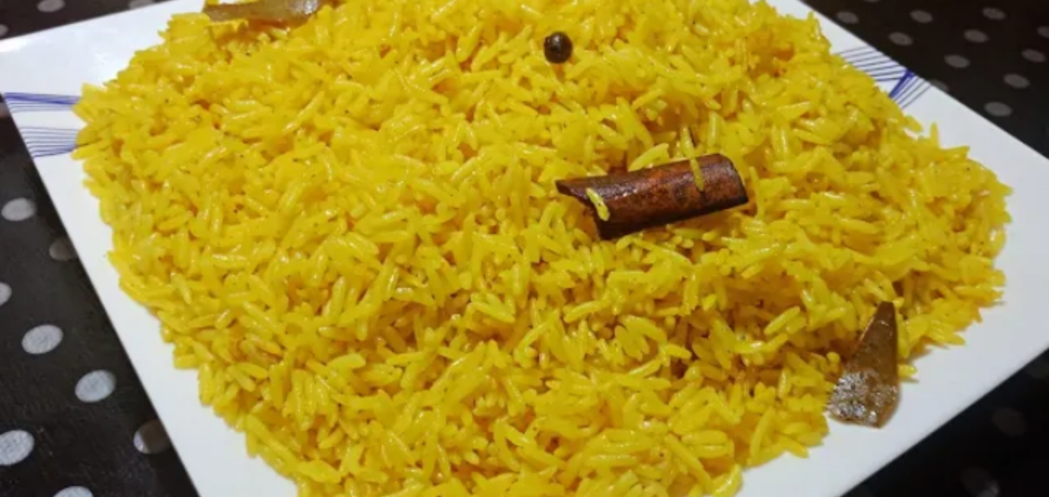 طريقة عمل أرز البسمتي الاصفر احلي من المطاعم