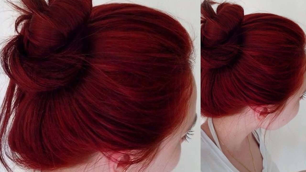 صبغ الشعر باللون الأحمر في المنزل بدون الحاجة إلى الذهاب لصالونات التجميل بلون يجنن