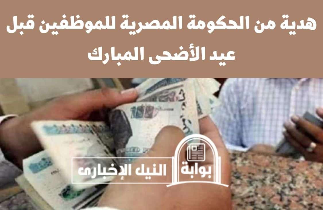 هدية من الحكومة المصرية للموظفين قبل عيد الأضحى المبارك بشأن المرتبات .. اعرف ما هي