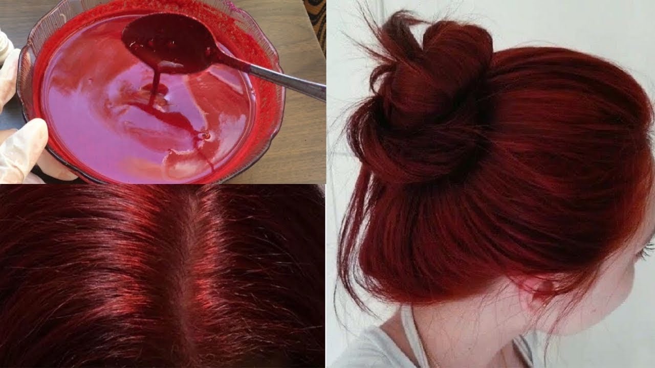 طريقة صبغ الشعر باللون الأحمر الطبيعي في البيت بلمعة رائعة ولون جذاب