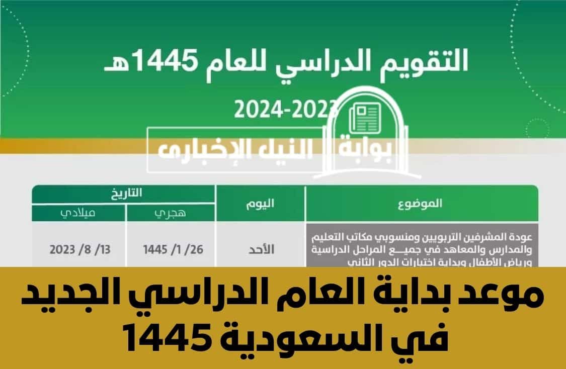 موعد بداية العام الدراسي الجديد في السعودية 1445 بعد اعتماد الثلاثة فصول الدراسية