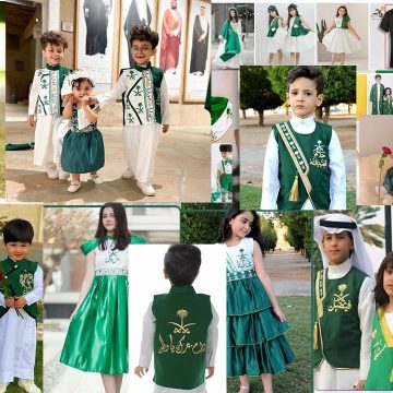 أروع التصاميم .. ملابس الأطفال لليوم الوطني السعودي 93